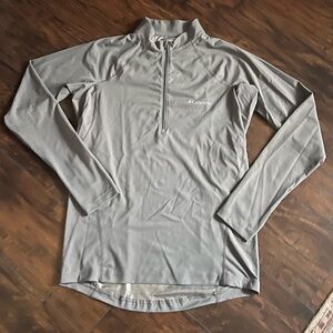 Columbia Gray Quarter-Zip Pullover Base Layer